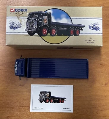 CORGI " CAMION FODEN FLATBED PICKFORDS  " N 97956 COMPLET  - Photo 1/2