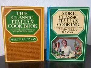 Marcella Hazan Classic Italian Cook Book + More Cooking Hardcover Lot - Picture 1 of 21