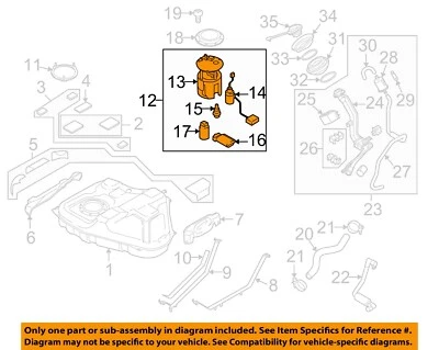 Used Fuel Pump fits: 2007 Mazda 5 Pump Assembly Grade A Foto 1 de 3