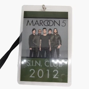 Maroon 5 S I N Club 2012 Lanyard Pass - Picture 1 of 4