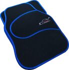 Full Black Carpet Floor Car Mats With Coloured Border For Bmw 1 Series 3 Series