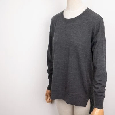 ALLSAINTS Women's Gray Crew Neck Merino Wool Loose Lightweight Sweater Size S - Image 1 of 4
