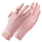 Thin Anti-UV Gloves Breathable Sun Protection Gloves Ice Silk Gloves  Female