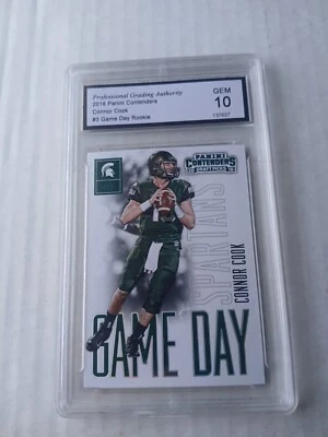 Connor Cook 2016 Panini Contenders Draft Picks Rookie PGA 10 RAIDERS - Image 1 of 2