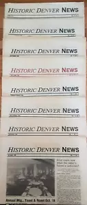 DENVER HISTORIC NEWS Vintage Newspaper Back Issues - 9 Issues - 1989-1991 - Picture 1 of 1