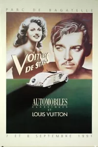 CONCOURS BAGATELLE 1991 CLARK GABEL RITA HAYWORTH KUNSTWERK RAZZIA POSTER ORIGINAL - Bild 1 von 1
