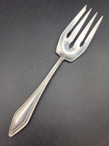 Watson Sterling Silver Cold Meat Fork 8.5" GOVERNOR DUMMER 1925 Best Price Ever Cover