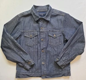 Giacca jeans Nautica uomo M vintage denim cotone tasche anni 90 Y2K hip hop RN67835 - Foto 1 di 16
