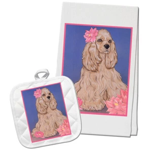 Set regalo porta strofinacci e pentole da cucina Cocker Spaniel - Foto 1 di 1