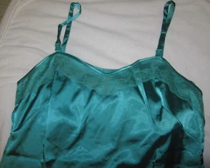 MOTHERWEAR NEW Lingerie Nursing Breastfeeding Satin Gown Green Womens Size Large - Picture 1 of 5