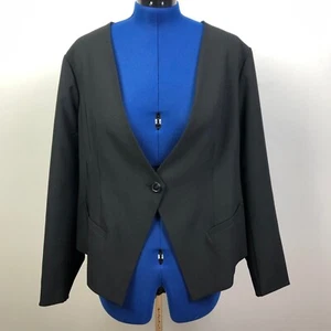 Torrid Women's Size 3X Black Refined TRS Blazer Crop Back Jacket NWT - Picture 1 of 10