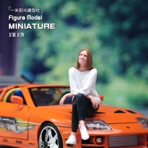 Diorama Requisiten Resin 1/18 Leisure Beauty Auto Spielzeug Puppe Szene Figur bemalt JTWG - Bild 1 von 3