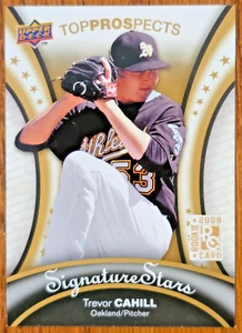 2009 Upper Deck Signature Stars 105 Trevor Cahill Athletics Rookie Card - Picture 1 of 6