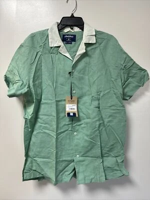 Camisa de domingo de lino con botones grande Chubbies The Bowling 300 nueva con etiquetas Foto 1 de 3