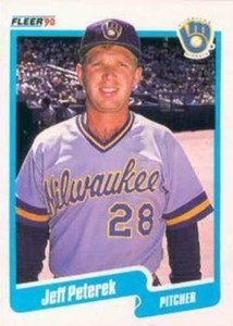 #333 Jeff Peterek - Milwaukee Brewers - 1990 Fleer Canadian Baseball