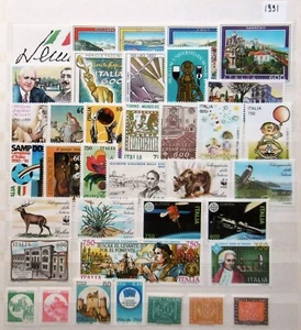 ITALIA Repubblica MNH annata 1991 completa con segnatasse - sottofacciale - Picture 1 of 1