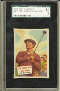 1954 Topps Scoop #129 BEN HOGAN GOLF KING HI NUMBER SGC NM 7 Scoops - Picture 1 of 2