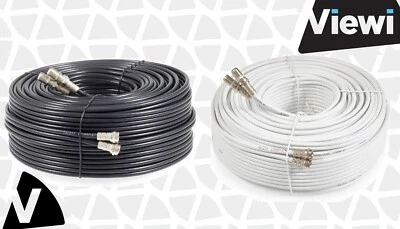 Premium Twin Extension Cable Freesat Hotbird HD 4K Coax Satellite Lead Shotgun - Image 1 of 4