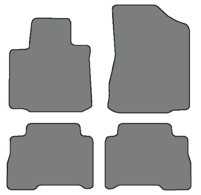 Juego de 4 alfombrillas alfombrillas a medida para Kia Sorento 2014-2015 - negras Foto 1 de 4