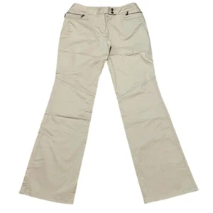 The Limited bootcut khaki pants Zippered pockets Tan Womens 4 Stretch cotton - Picture 1 of 11