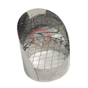 TERMINAL RAIN COVER STAINLESS STEEL Ø 80 ALUMINUM TUBE STOVE AIR SMOKE GRID - Picture 1 of 2