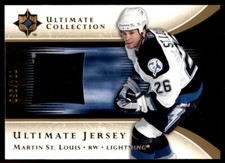 2005-06 Ultimate Collection Jersey Martin St. Louis GU Relic Lightning #J-MA