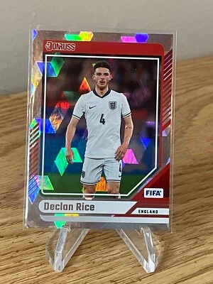 Declan Rice CUBIC 2024-25 Panini Donruss Soccer #55 Silver Foil Prizm SP England - Image 1 of 2