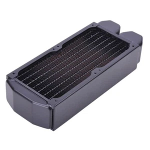 Alphacool NexXxoS XT45 Full Copper 80mm Dual Fan Water Cooling Radiator - Black - Picture 1 of 2