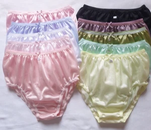 10pcs Women’s Nylon Panties Sheer Soft Stretch Lingerie Multiple Colors Size S - Picture 1 of 18