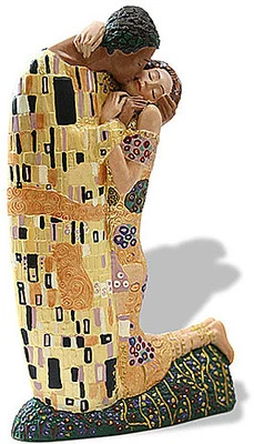 Gustav Klimt EL BESO Licencia Museo Arte Escultura Estatua Estatuilla Arte Foto 1 de 2