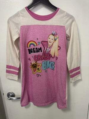 Vestido pijama Nickelodeon JOJO Siwa meninas tamanho grande PJs roupa de dormir sonho louco grande - Imagem 1 de 3