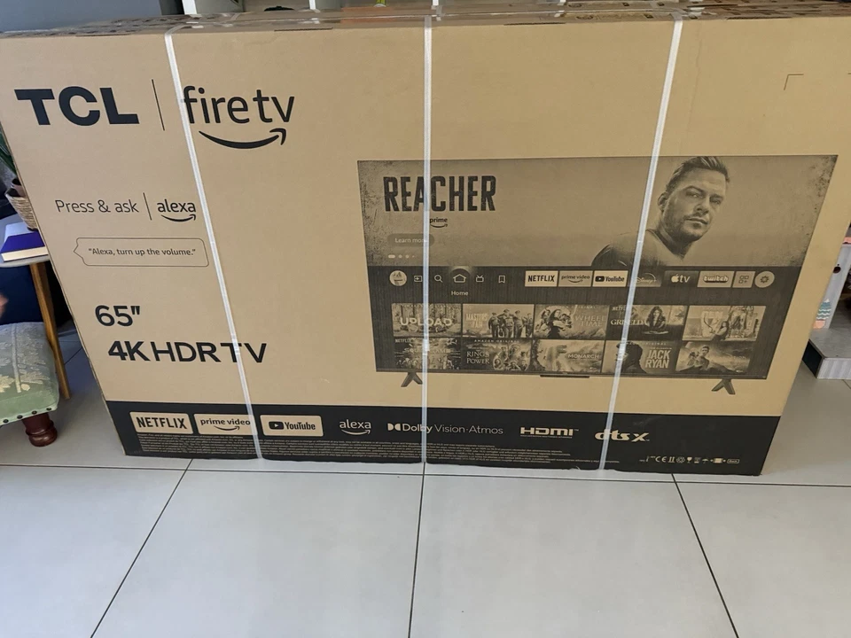 TCL 65 Inch 4K LED Smart TV with HDR and Remote No Stand, No Known Defects - Image 1 of 1