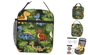 Lunch Bags for Kids, Insulated Lunch Box Tote with Adjustable Strap Dinosaur - Picture 1 of 8