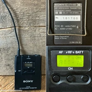 SONY UTX-B2 30 UHF Synthesized Diversity Transmitter - Picture 1 of 14