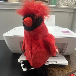 TY Beanie Buddy The Cardinal NWT Vintage Ty Stuffed Plush Animal Toy Bird - Picture 1 of 6