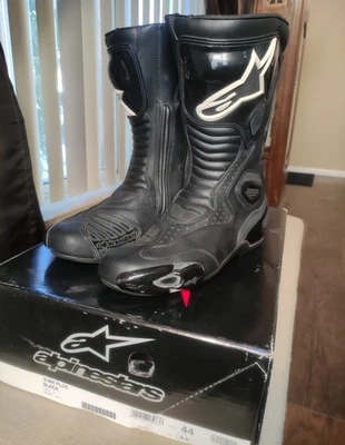 Botas de moto Alpinestars S-MX Plus SMX negras talla 9,5 EE. UU. 44 euros Foto 1 de 4