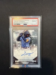 Junior Caminero 2023 Bowman Sterling Prospect Auto PSA 10 - Foto 1 di 2