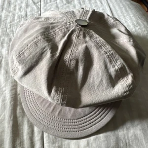 Vintage Wilson's Maxima Pink Suede Leather Newsboy Cap / Hat L/XL - Picture 1 of 5