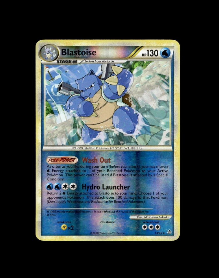 Squirtle Wartortle Blastoise Pokemon Card! Holo/Reverse Holo EX Full Art Cards! - Image 1 of 2