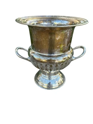 Vaso troféu vintage Leonard EPNS banhado a prata elegante estilo urna peça central 10"" - Imagem 1 de 4