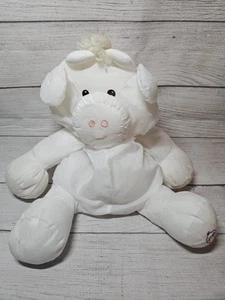 Juguete de peluche Fisher Price Cow Puffalump 1986 vintage - blanco - #8001 - sin equipo - Imagen 1 de 12