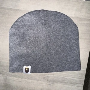 A Bathing Ape BAPE Dark Gray Beanie Skinny Skullcap Youth Kids Size - Picture 1 of 6