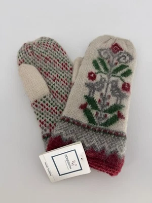 Börjesson Noppikoski Patterned Wool Mittens Gloves One Size - Image 1 of 4