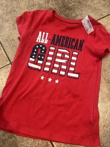 New With Tags The Children’s Place Short Sleeve America 4th Of July Shirt 5/6 - Picture 1 of 2