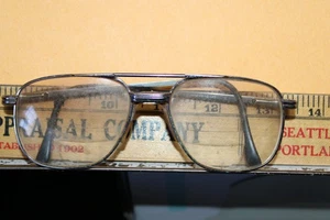 Vintage Brille Eyeglasses Marlyn Optical Status 334 Lt. Gunmetal 54-16-145 - Bild 1 von 5