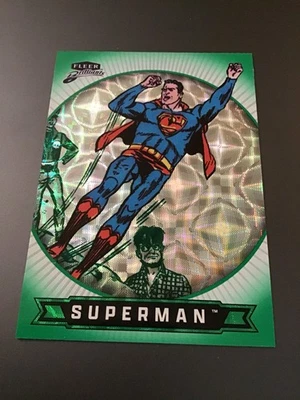 2025 Fleer Brilliants Superman #40 Superman (Clark Kent) Green Kryptonite /499 - Image 1 of 2