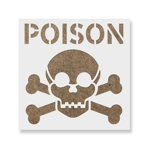 Gift Symbol Schablone - Basteln Airbrush Malerei Wand Mylar wiederverwendbar - Bild 1 von 3