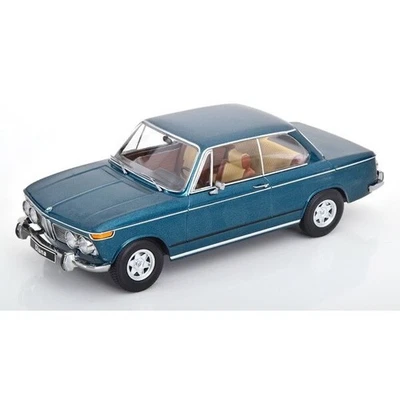 KK Scale KKDC181313 1/18 BMW 2002 ti “Diana” 1970 Turquoise Metallic Die-Cast - Image 1 of 4
