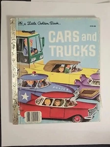 RICHARD SCARRY Cars and Trucks a VTG Little Golden Book 1951 1976 - Picture 1 of 8