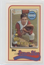 1989 Topps/LJN Baseball Talk Johnny Bench #14 HOF